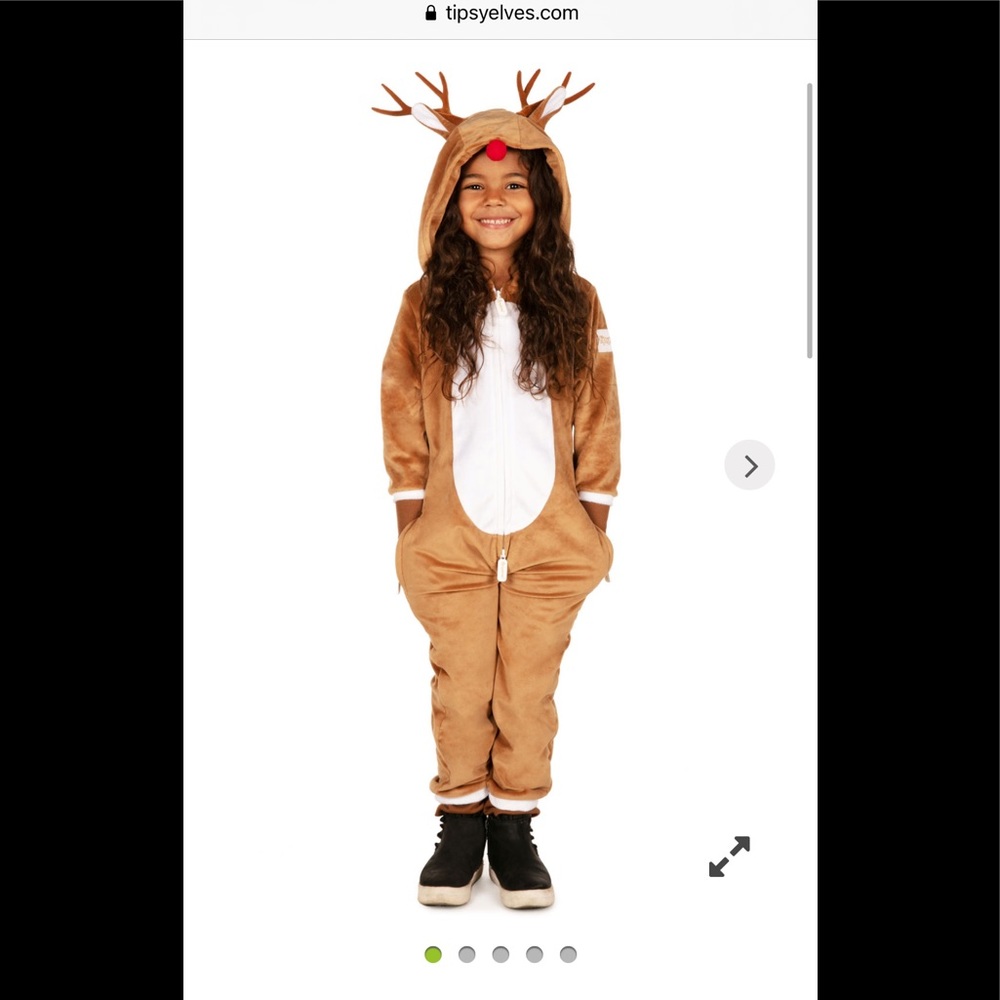 Tipsy elves Rudolph onesie youth xs